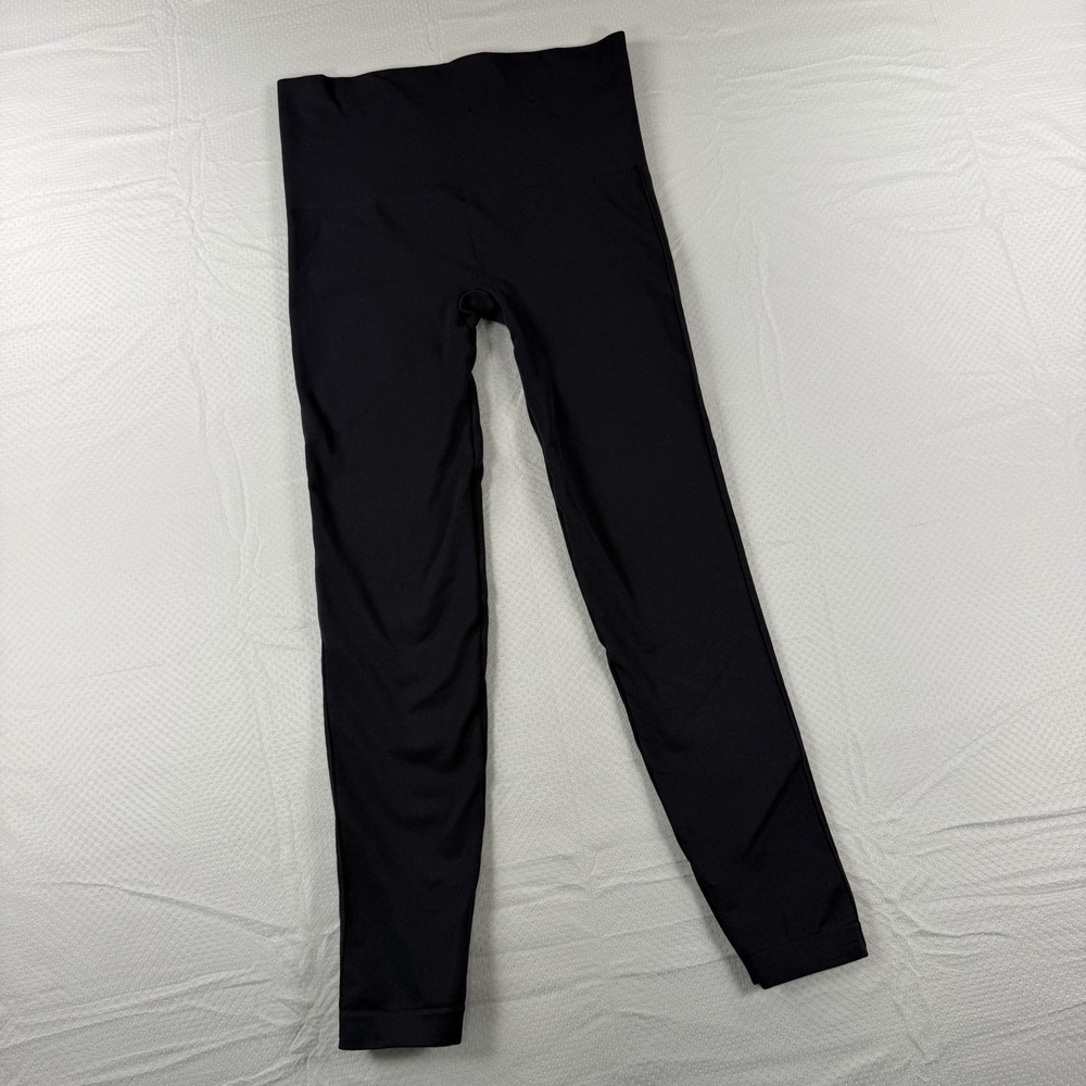 Spanx Womens Large Black Look At Me Now Seamless High Rise Leggings Athleisure